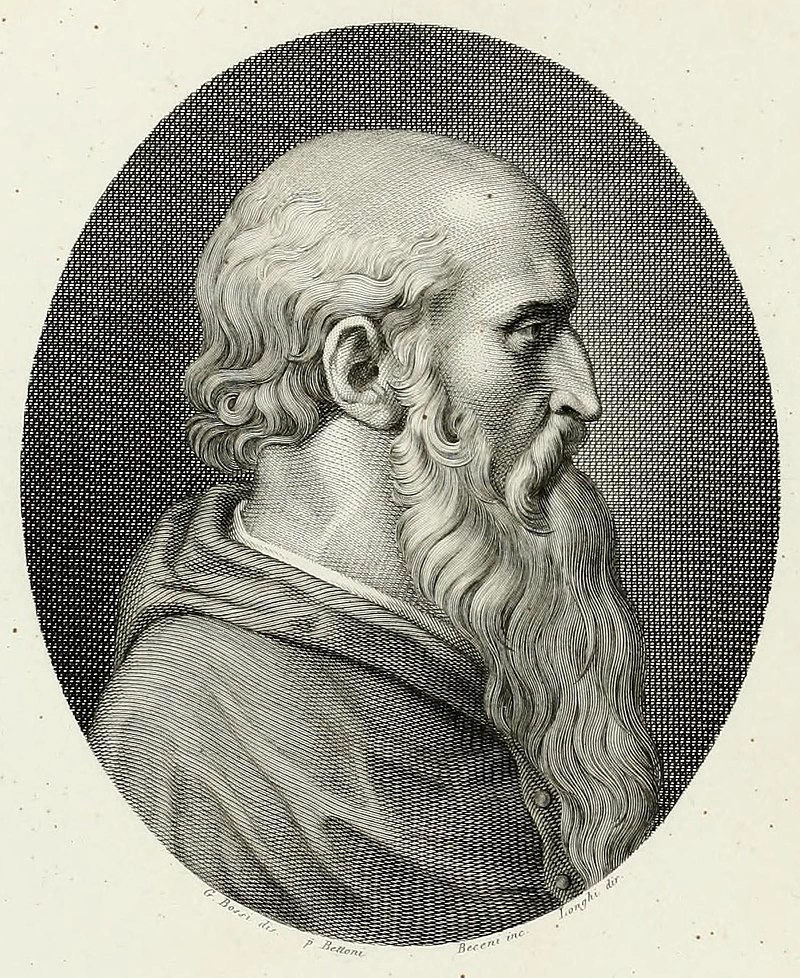 Pietro Bembo - incisione a bulino di Pietro Beceni su disegno di Giuseppe Bossi